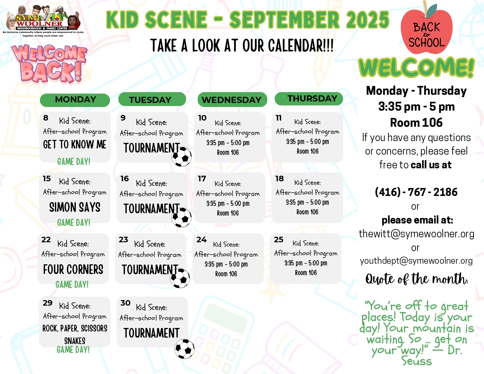 Kid Scene Calendar September 2025